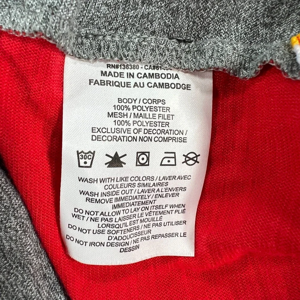 Kansas‎ City Chiefs Shirt Mens Medium Gray Red Long Sleeve Nike On Field NFL